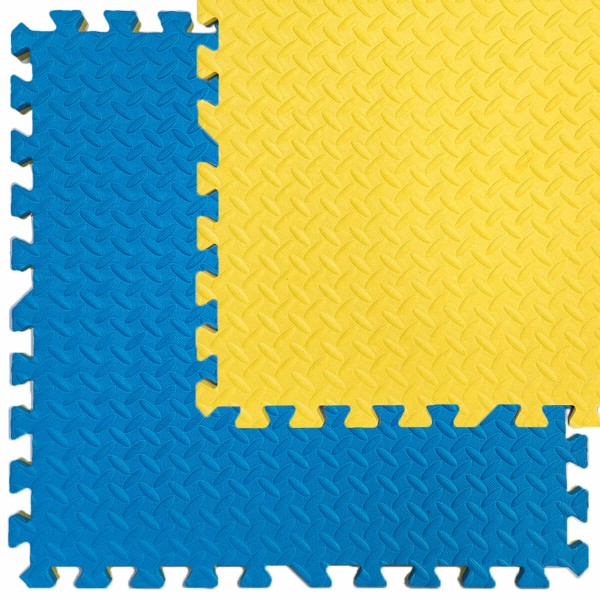 Напольное двустороннее покрытие YELLOW та BLUE 60*60cm*2cm (D) SW-00001845