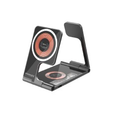 Беспроводная док-станция Promate AuraFold-Trio Black (aurafold-trio)