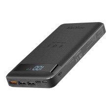 УМБ Promate AuraTank-20 20000 mAh, Qi, USB-C PD, USB-А QC3.0, 2xUSB-A Black (auratank-20.black)