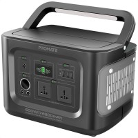 Зарядная станция Promate PowerMine-600 W, 172800 mAh, 622 Wh, 2 розетки 230 V Black (powermine-600.black)