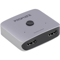 Свитч двунаправленный Promate Switch-HDMI 4K 60Hz Silver (switch-hdmi.silver)