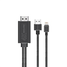 Кабель Promate MediaLink-LT Lightning to HDMI/USB-A 1.8 м Black (medialink-lt.black)