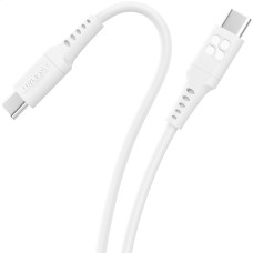 Кабель Promate PowerLink-CC120 USB-C to USB-C 60 Вт Power Delivery 1.2 м White (powerlink-cc120.white)
