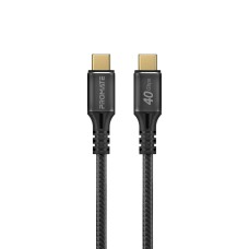 Кабель Promate PowerBolt240-2M USB Type-C to USB Type-C 240W PD 2 м Black (powerbolt240-2m.black)