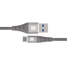 Кабель Promate NerveLink-C USB-USB Type-C 3А 1.2 м Grey (nervelink-c.grey)