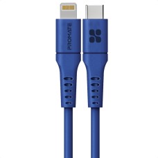 Кабель Promate PowerLink-200 USB-C to Lightning 3А 2 м Blue (powerlink-200.blue)