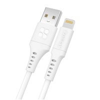 Кабель Promate PowerLink-Ai120 USB to Lightning 2.4А 1.2 м White (powerlink-ai120.white)