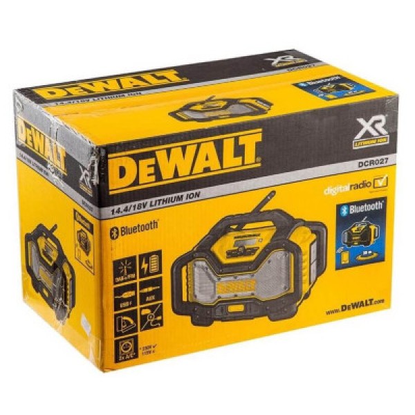 Радіоприймач-зарядний пристрій DeWalt DCR027 (без АКБ)