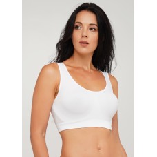Безшовний топ на широких бретелях GIULIA TANK TOP (white-S/M) Білий