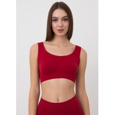 Безшовний топ на широких бретелях GIULIA TANK TOP (winery-S/M)