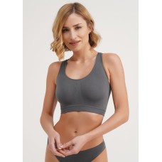 Безшовний топ на широких бретелях GIULIA TANK TOP (poppy seed-S/M)