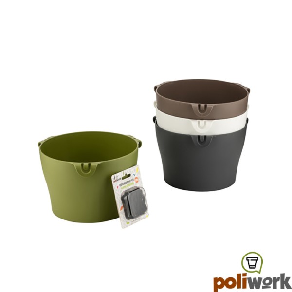 Горщик для квітів Gardenya Makreme 4,7 л сіро-коричневий