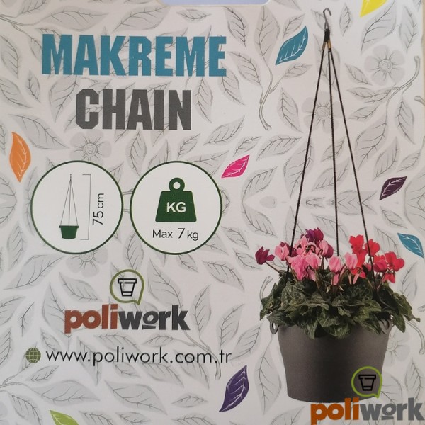 Горщик для квітів Gardenya Makreme 4,7 л сіро-коричневий
