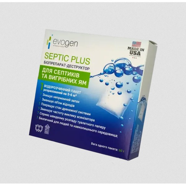 Біопрепарат-деструктор Evogen Septic Plus 3118 60 г