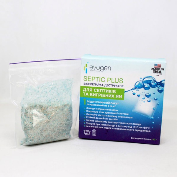 Біопрепарат-деструктор Evogen Septic Plus 3118 60 г