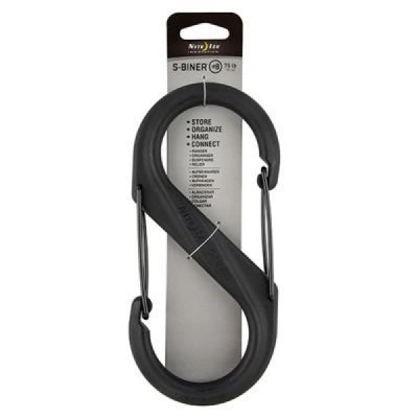 Карабин туристический Nite ize Plastic Carb S Biner Size 8 NI677 All Black