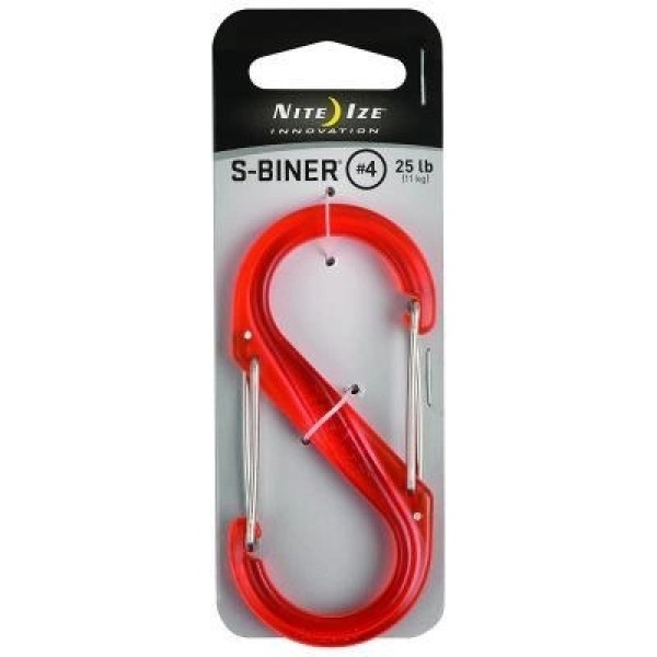 Карабин туристический Nite ize Plastic Carb S Biner Size 4 NI674 Orange