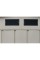 Сарай металлический ECO 202x122x181 см серый с белым