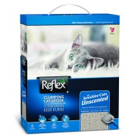 Бентонитовый наполнитель для чувствительных кошек Без запаха Reflex 6 л
