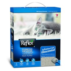 Бентонитовый наполнитель для чувствительных кошек Без запаха Reflex 6 л
