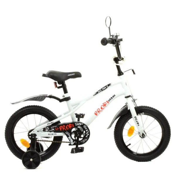 Велосипед дитячий PROF1 Y14251-1 14 дюймів білий