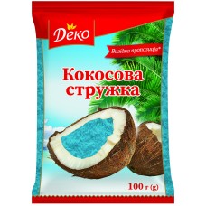 Кокосова стружка Деко блакитна 100 г