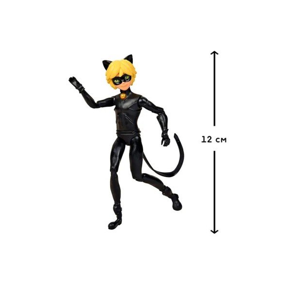 Лялька-хлопчик "Леді Баг і Супер-Кіт" Супер-Кіт Miraculous 50403, 13 см з аксесуарами