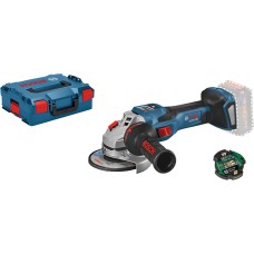 Аккумуляторная угловая шлифмашина Bosch Professional GWS 18V-15 SC с регулировкой в L-Boxx 136 с Bluetooth модулем GCY 42