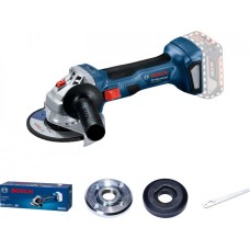 Аккумуляторная бесщеточная угловая шлифмашина Bosch Professional GWS 180-LI, без аккумуляторов.