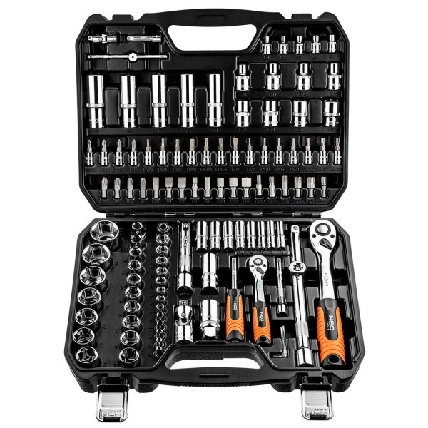 Головки змінні 110 шт., 1, 4, 1/2 CrV NEO TOOLS