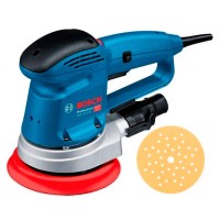 Ексцентрикова шліфувальна машина Bosch Professional GEX 34-150 з адаптером для пилососа, шліфтарілкою та шліфлистом С470