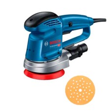 Ексцентрикова шліфмашина Bosch Professional GEX 34-125 з адаптером для пилососа та шліфлистом по дереву С470