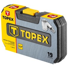 Насадки і змінні головки, набір 19шт. TOPEX