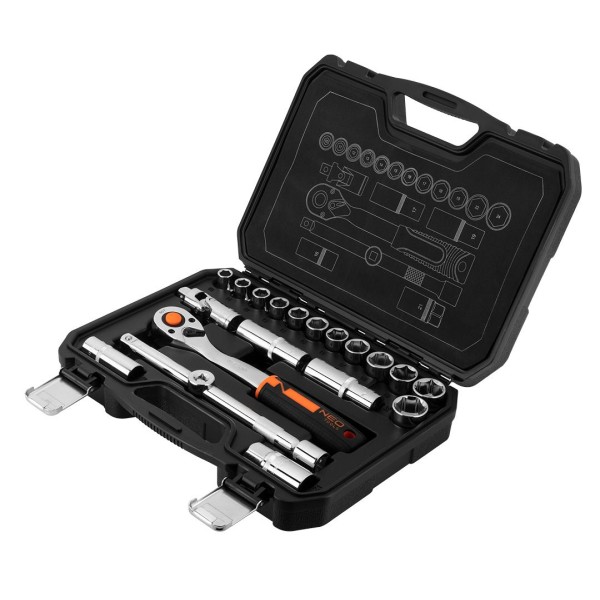 Набір змінних головок 1/2, 20 шт. CrV NEO TOOLS