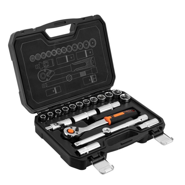 Набір змінних головок 1/2, 20 шт. CrV NEO TOOLS