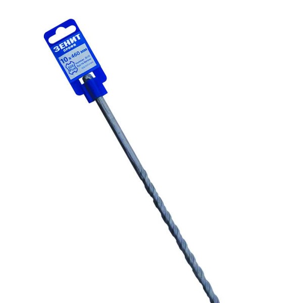 Бур SDS-Plus 10×460 мм, спіраль 4S Зенит Профи