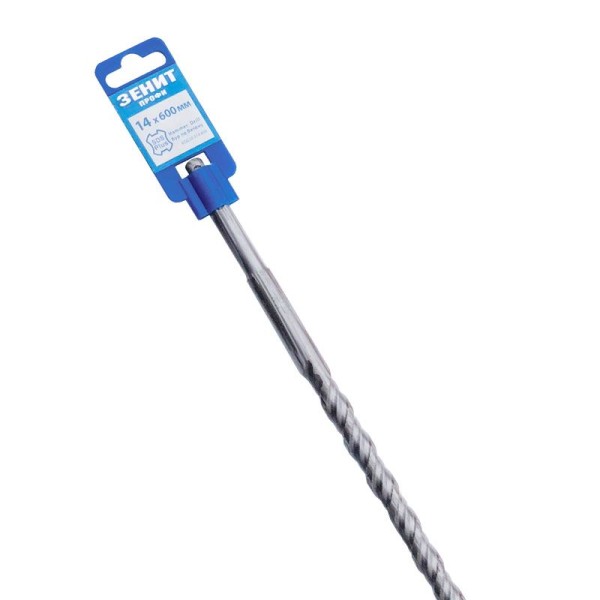 Бур SDS-Plus 14×600 мм, спираль 4S Зенит Профи