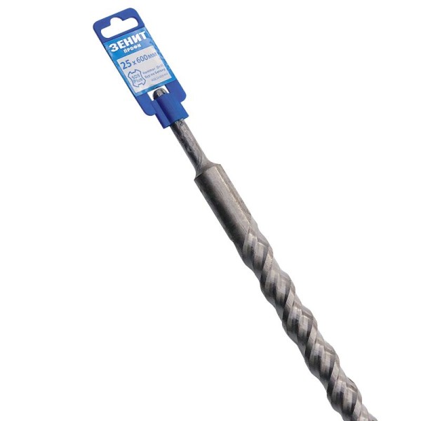 Бур SDS-Plus 25×600 мм, спираль 4S Зенит Профи