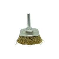 Щетка Чашка гофрированная латунована 50 мм, 0.3 мм Зенит