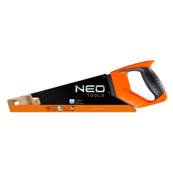Пилка по дереву, 400 мм, 7TPI, PTFE NEO TOOLS
