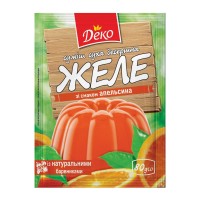 Желе зі смаком апельсина Деко 80 г