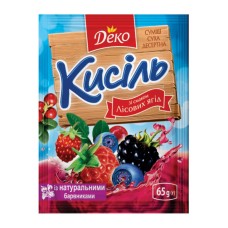 Кисель со вкусом лесной ягоды Деко 65 г