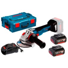 Аккумуляторная угловая шлифмашина Bosch GWS 18V-10 Professional + L-Boxx