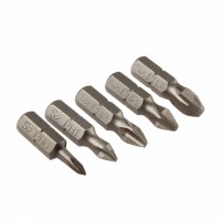 Комплект бит S2А крестовые РН 0-1-2-3х25 мм 5 шт