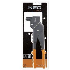 Заклепочник для заклепок сталевих і алюмінієвих 2.4, 3.2, 4.0, 4.8 мм NEO TOOLS