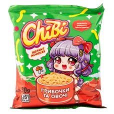 Вермішель швидкого приготування зі смаком грибів ChiBi 60 г