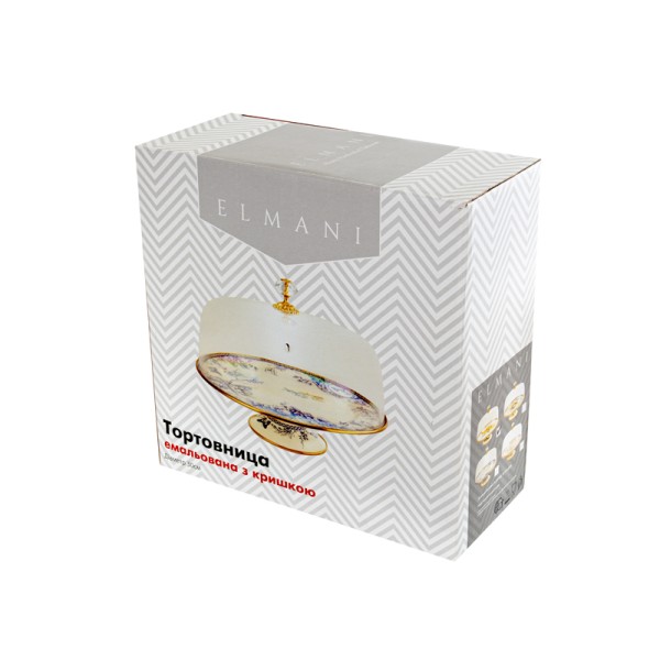 Каструля емальована "BUTTERFLY" Elmani з кришкою, 3,8 л, 20 см