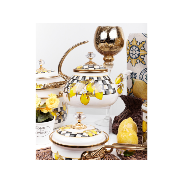 Ківш емальований "SICILY" Elmani з кришкою, 0,9 л, 14 см х 31 см