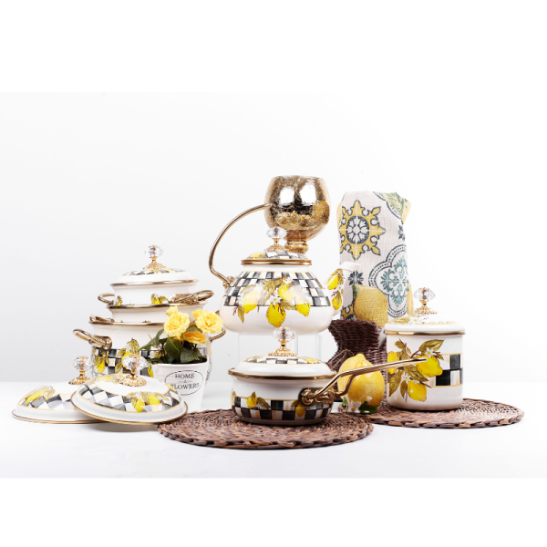 Ківш емальований "SICILY" Elmani з кришкою, 0,9 л, 14 см х 31 см