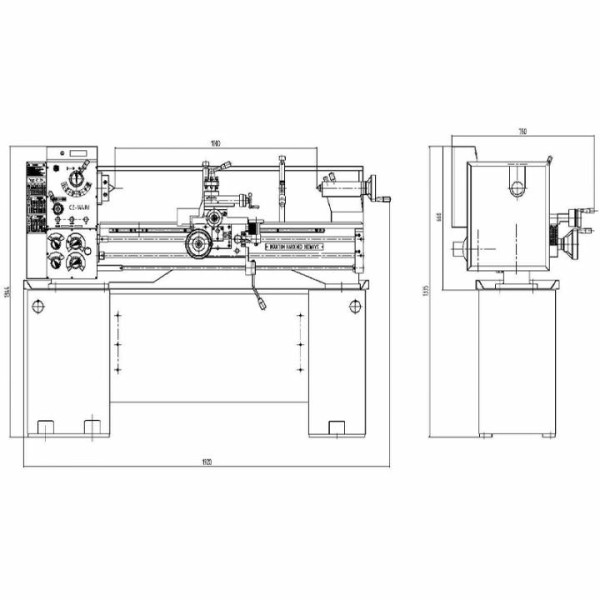 Токарный станок по металлу FDB Maschinen Turner 330X1000W